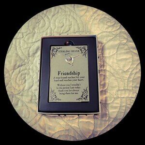 Silver Expressions by LArocks 18” Sterling Silver Heart Friendship Necklace